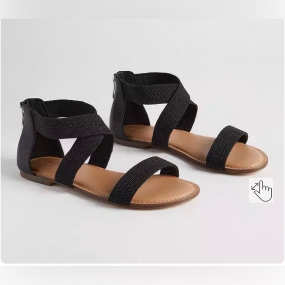 torrid Shoes - Torrid Stretch Band Ankle Sandal size 8ww